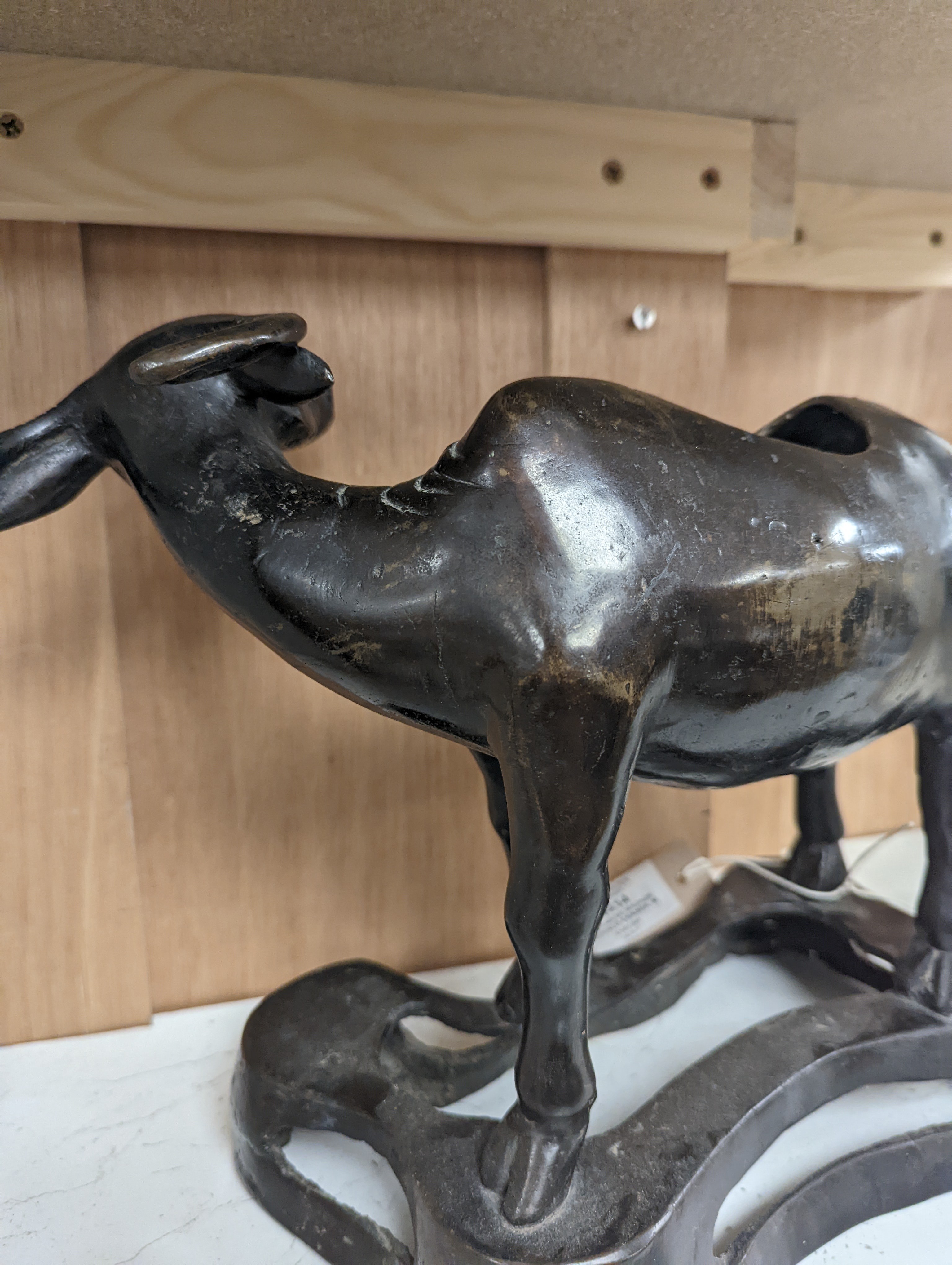 A Chinese bronze buffalo censer, Ming dynasty, - no cover 26cm